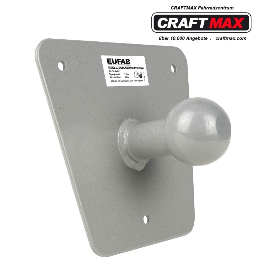 CRAFTMAX-Wandhalterung-mit-Kugelkopf-fuer-Fahrradtraeger