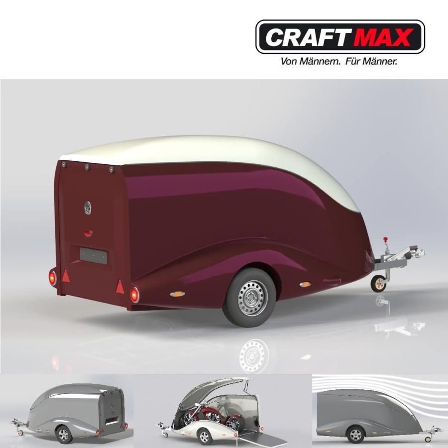 CRAFTMAX®-eXcali-BUR750-Luxus-Motorradtransporter-geschlossen