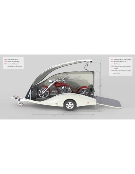 CRAFTMAX®-eXcali-BUR750-LuxusMotorradtransporter-Masse-Laenge-scaled-1
