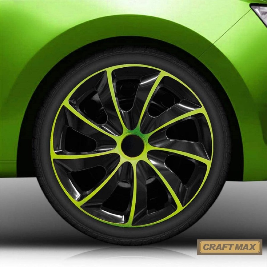 CRAFTMAX-hurrycan-13-Zoll-Radkappe-schwarz-neon-gruen