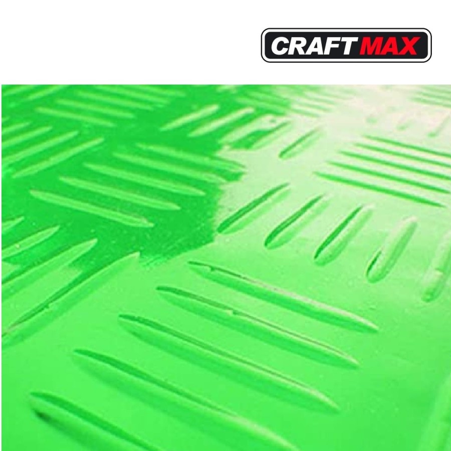 CRAFTMAX-Auto-Universal-Gummi-Fussmatten-in-ALU-Riffelblechoptik-neon-gruen-2