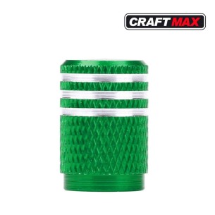 CRAFTMAX®-race-Auto-Ventilkappe-Abdeckung-Aluminium-neon-gruen