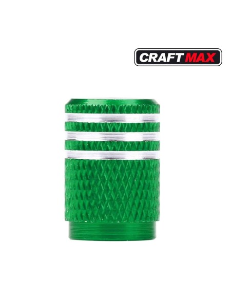 CRAFTMAX®-race-Auto-Ventilkappe-Abdeckung-Aluminium-neon-gruen
