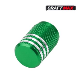 CRAFTMAX®-race-Auto-Ventilkappe-Abdeckung-Aluminium-neon-gruen 2