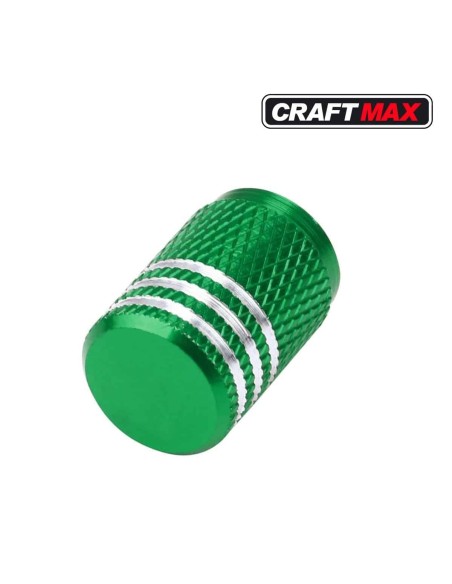 CRAFTMAX®-race-Auto-Ventil-Staubschutz-Aluminium-neon-gruen