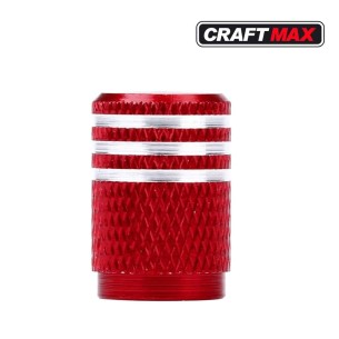 CRAFTMAX®-race-Auto-Ventilkappen-Abdeckung-Aluminium-rot 2
