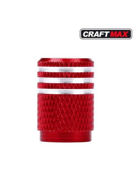 CRAFTMAX®-race-Auto-Ventilkappe-Abdeckung-Aluminium-rot
