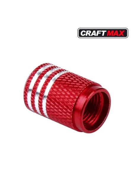 CRAFTMAX®-race-Auto-Ventilschutz-Abdeckung-Aluminium-rot