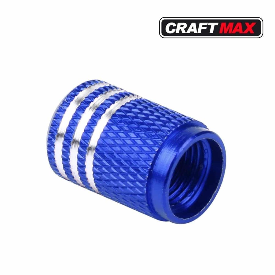 CRAFTMAX®-race-Auto-Ventilschutz-Abdeckung-Aluminium-blau