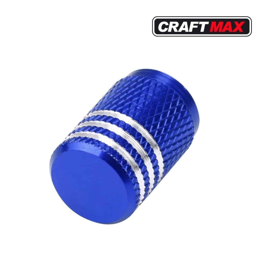 CRAFTMAX®-race-Auto-Ventil-Staubschutz-Aluminium-blau