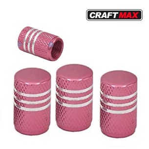 CRAFTMAX®-race-Auto-Ventilkappen-Abdeckung-Aluminium-pink-rosa