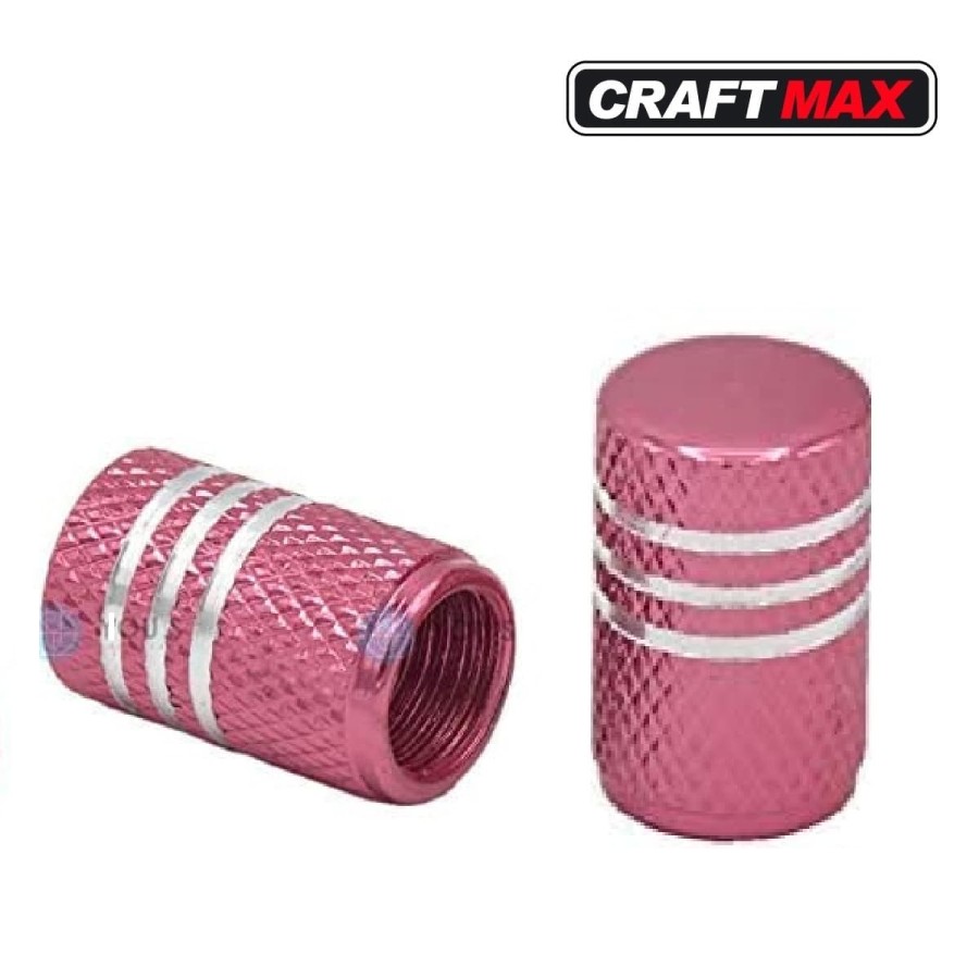 CRAFTMAX®-race-Auto-Ventilschutz-Abdeckung-Aluminium-pink-rosa