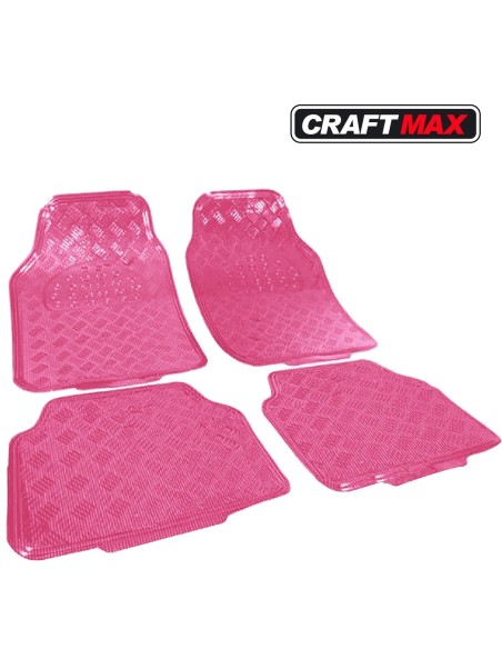 CRAFTMAX-Auto-Universal-Gummi-Fussmatten-in-ALU-Riffelblechoptik-pink-rosa-1
