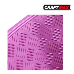 CRAFTMAX-Auto-Universal-Gummi-Fussmatten-in-ALU-Riffelblechoptik-pink-rosa-1 2