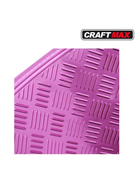 CRAFTMAX-Auto-Universal-Gummi-Fussmatten-in-ALU-Riffelblechoptik-pink-rosa-3