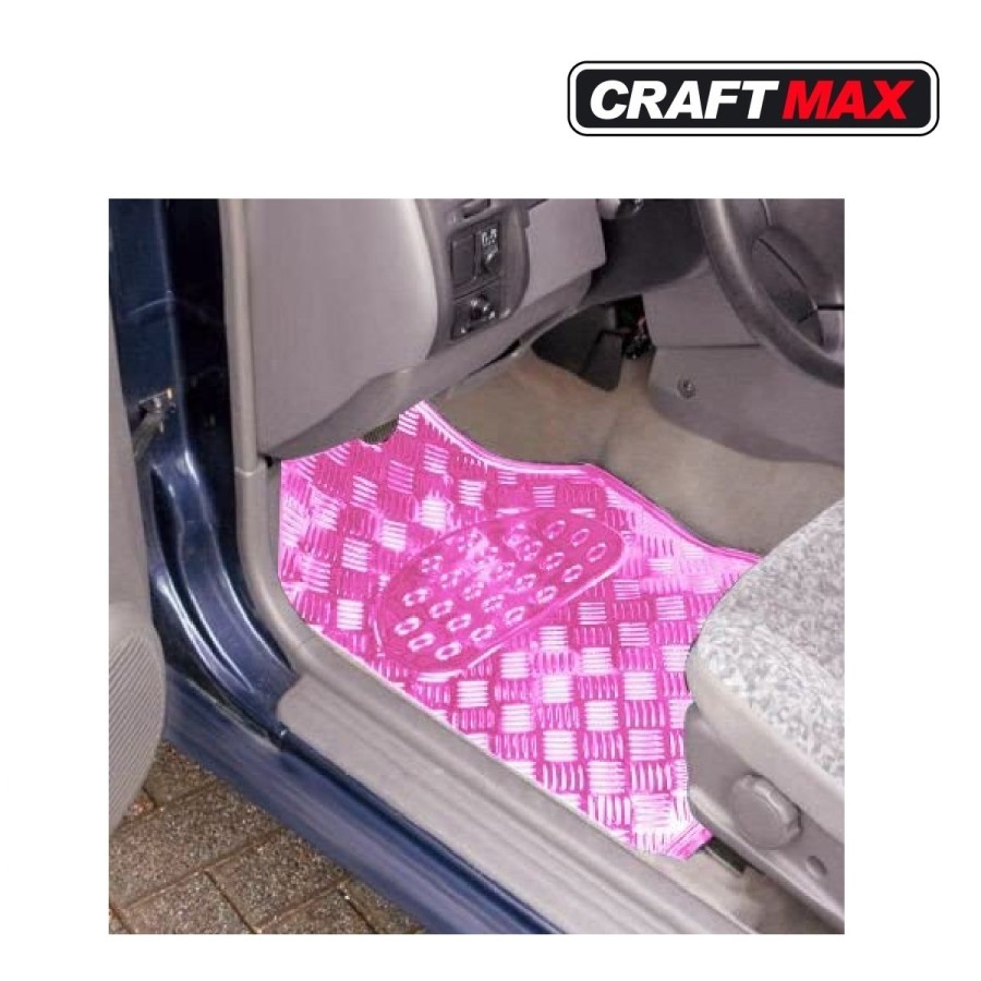 CRAFTMAX-Auto-Universal-Gummi-Fussmatten-in-ALU-Riffelblechoptik-pink-rosa-2