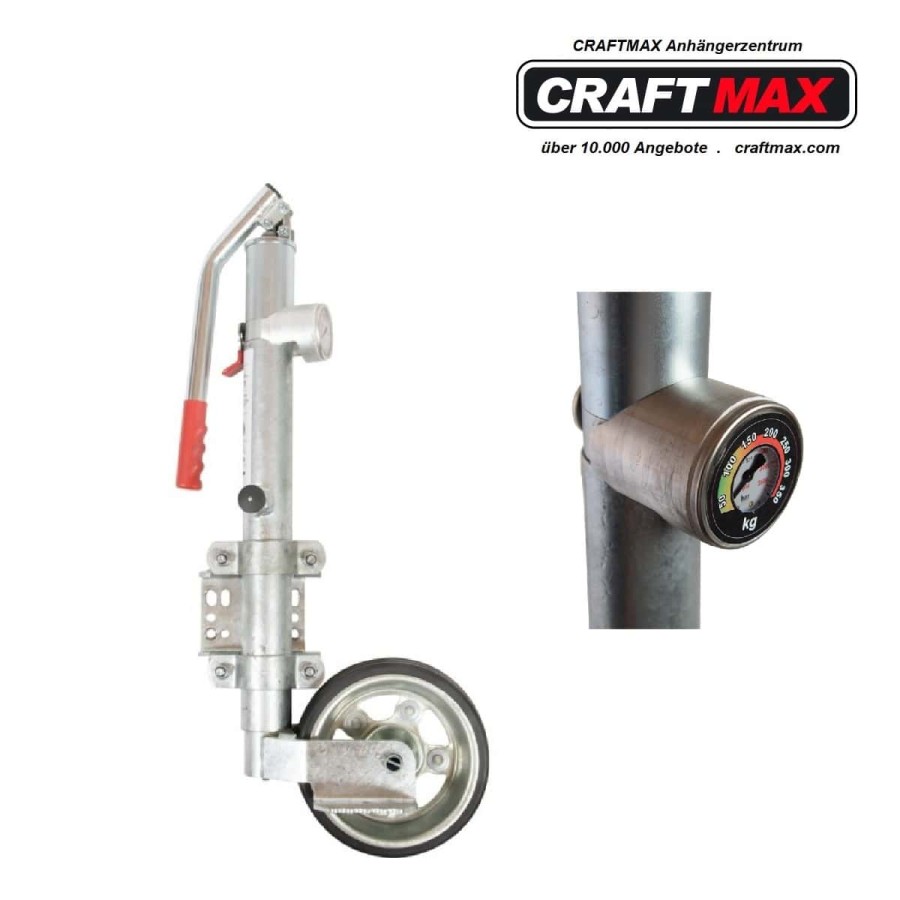 CRAFTMAX-Hydraulik-Stuetzrad-Stuetzlastanzeige-Waage