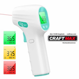 CRAFTMAX-Infarot-Fieberthermometer-LCD-Farbe