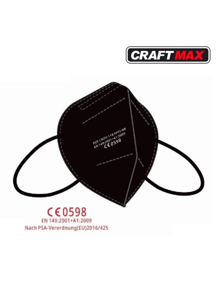 CRAFTMAX-FFP2-Maske-Atemschutzmaske-schwarz-Krankenhausqualitaet