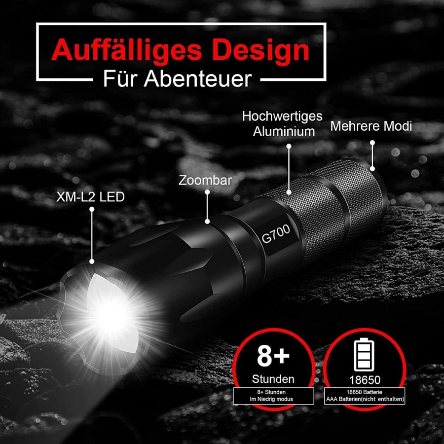 CRAFTMAX-Taktische-LED-Lampe-Zoom-Stroboskop-1