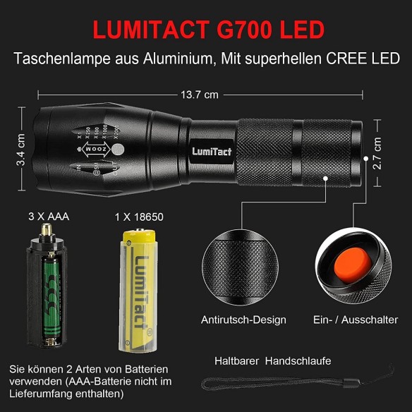 CRAFTMAX-Taktische-LED-Lampe-Zoom-Stroboskop-4
