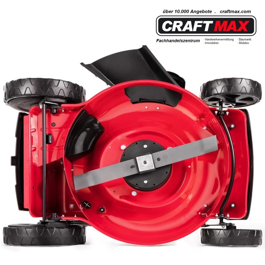 CRAFTMAX®-65Volt-POWER-Li-ion-4Amp.-kabelloser-Batterie-Profi-Rasenmaeher-560mm-Schnittbreite