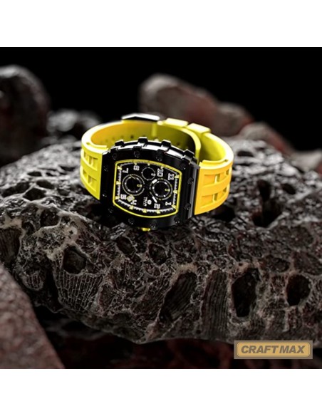 CRAFTMAX-TsarBomba-TB-8204SGLZHX-Luxus-Herrenuhr-mit-Automatik-Uhrwerk-Saphirglas-Super-Luminous-Silikonband-5ATM-Wasserdicht-ne