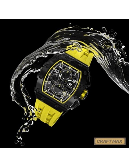 CRAFTMAX-TsarBomba-TB-8204SGLZHX-Luxus-Herrenuhr-mit-Automatik-Uhrwerk-Saphirglas-Super-Luminous-Silikonband-5ATM-Wasserdicht-ne