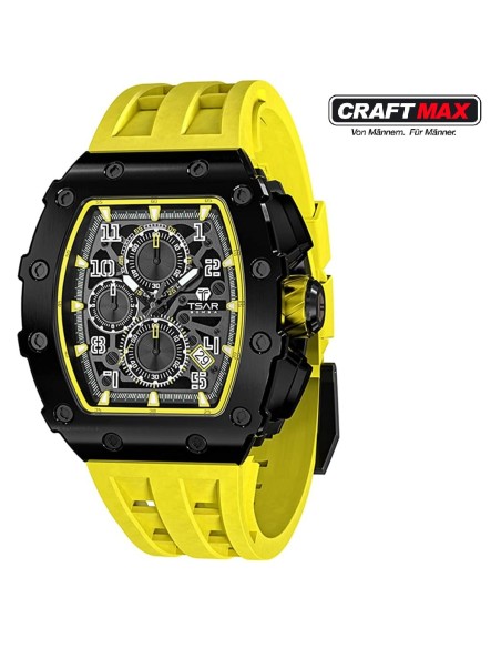 CRAFTMAX-TsarBomba-TB-8204SGLZHX-Luxus-Herrenuhr-mit-Automatik-Uhrwerk-Saphirglas-Super-Luminous-Silikonband-5ATM-Wasserdicht-ne