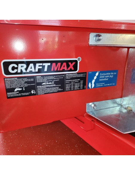 CRAFTMAX-MEGA-Baumaschinentransporter-3000Kg-Schaufelauflage-schwenkbaren-Auffahrrampen-2730kg-Nutzlast-4