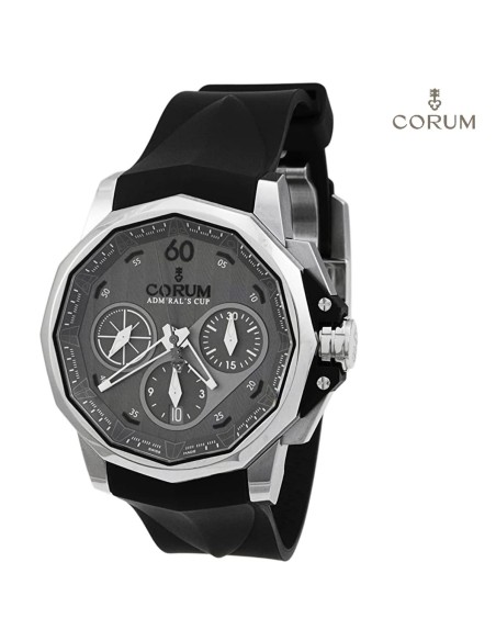 CORUM-Admirals-Cup-Ac-one-45-Tides-Herren-45mm-Automatikwerk-Uhr-schwarz
