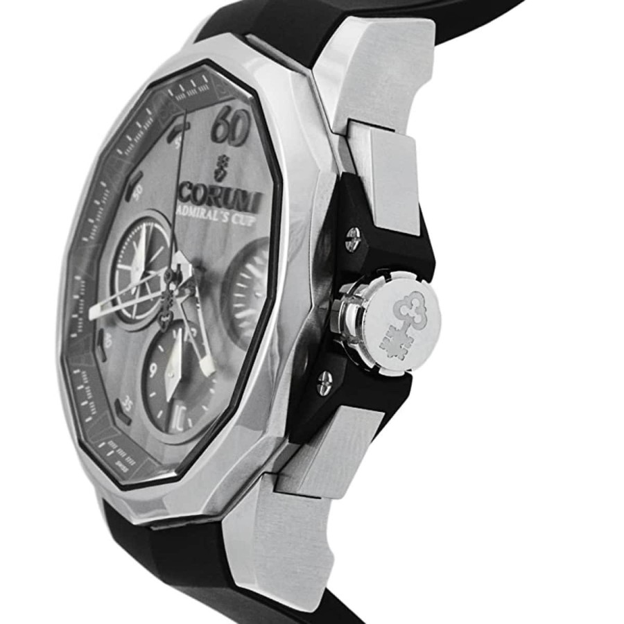 CORUM-Admirals-Cup-Ac-one-45-Tides-Herren-45mm-Automatikwerk-Uhr-schwarz-2