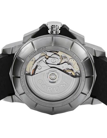 CORUM-Admirals-Cup-Ac-one-45-Tides-Herren-45mm-Automatikwerk-Uhr-Glasboden