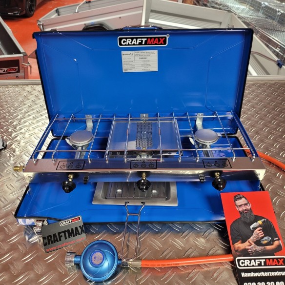 CRAFTMAX-mobiler-Luxus-Edelstahl-Gaskocher-4.5kW-3-flammig-Piezo-Zuendung-zusammenfaltbar-2