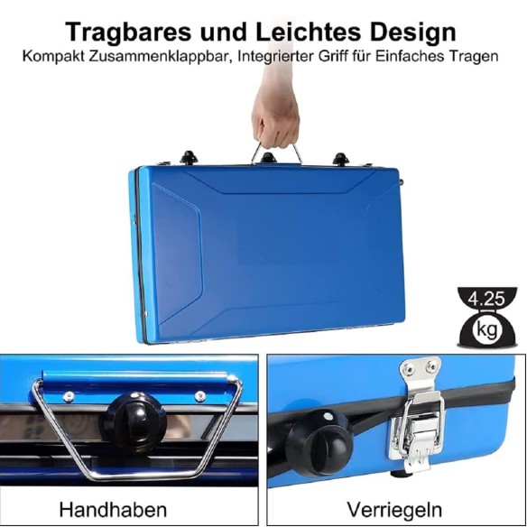 CRAFTMAX-Luxus-mobiler-Gaskocher-3-flammig-Propan-zusammen-klappbar