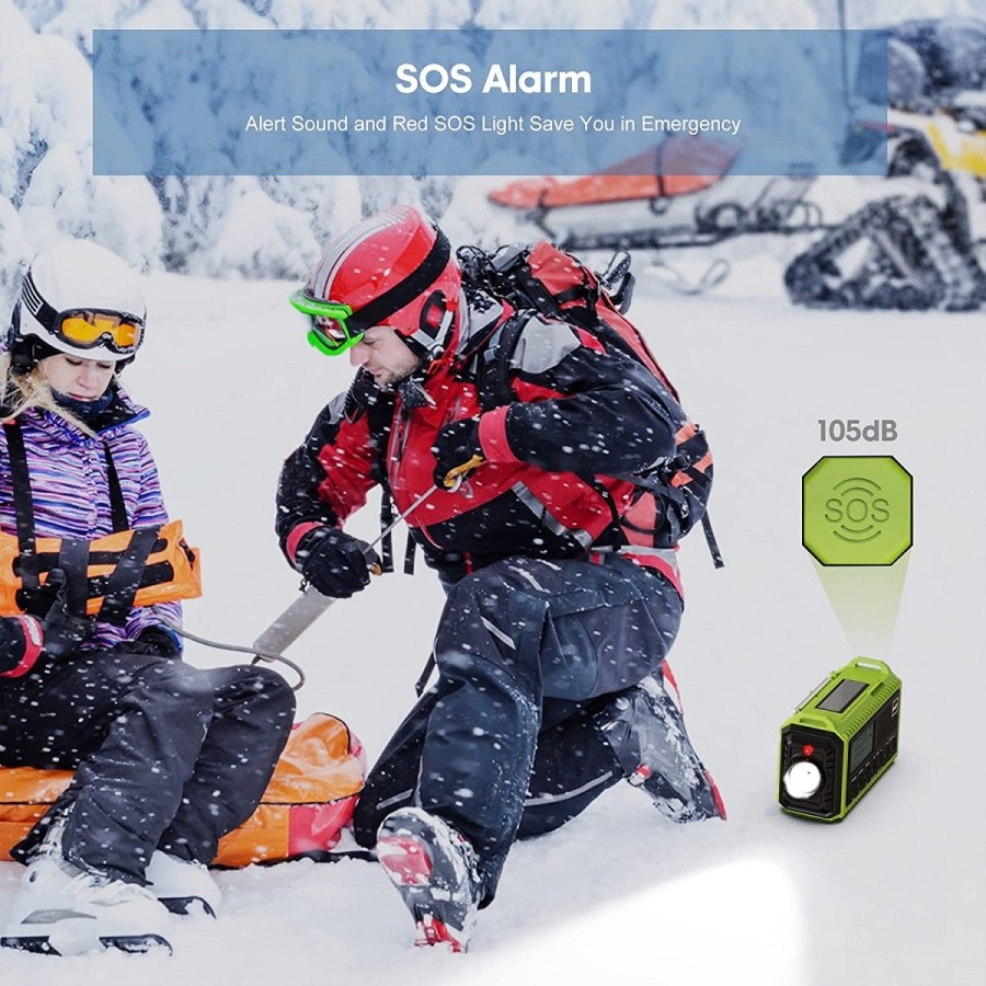 Kurbelradio-DABUKW-mit-5000mAh-Akku-Wiederaufladbare-Tragbare-Solar-Radio-mit-Taschenlampe-Leselicht-DABFM-Dynamo-Baustellenradi