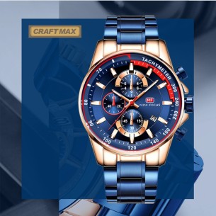 CRAFTMAX-MF-Herren-chrongraph-blau-gold