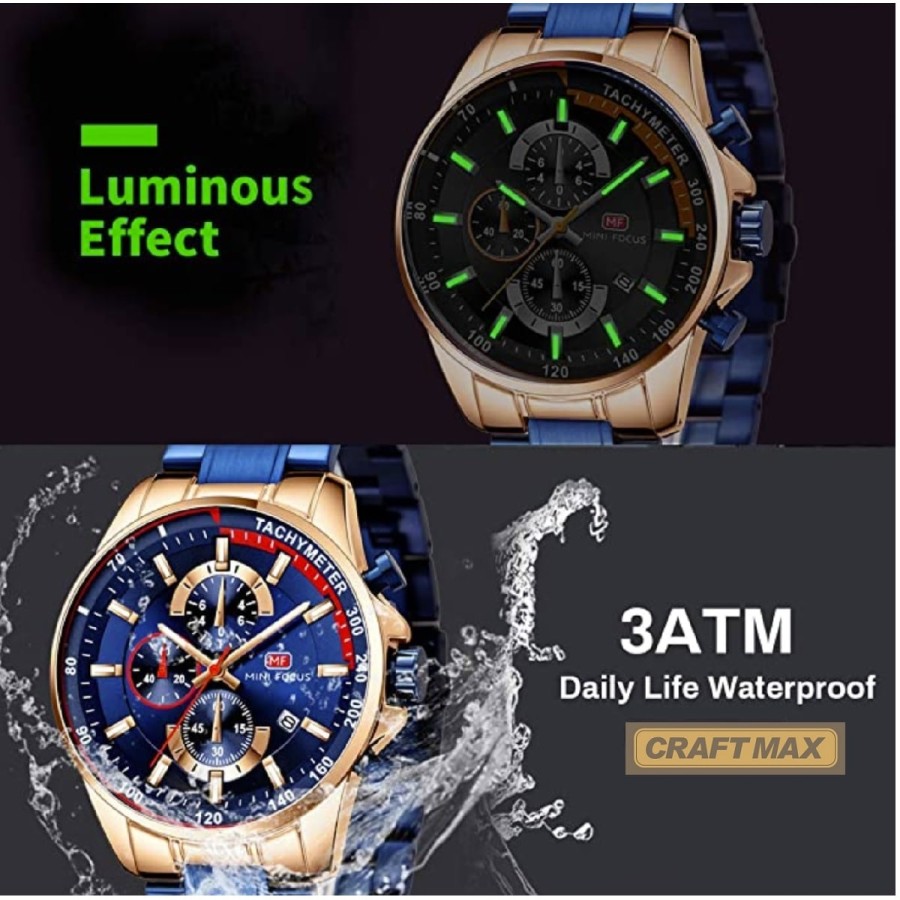 CRAFTMAX-Multifunktion-Herren-Chrongraph-gold-blau