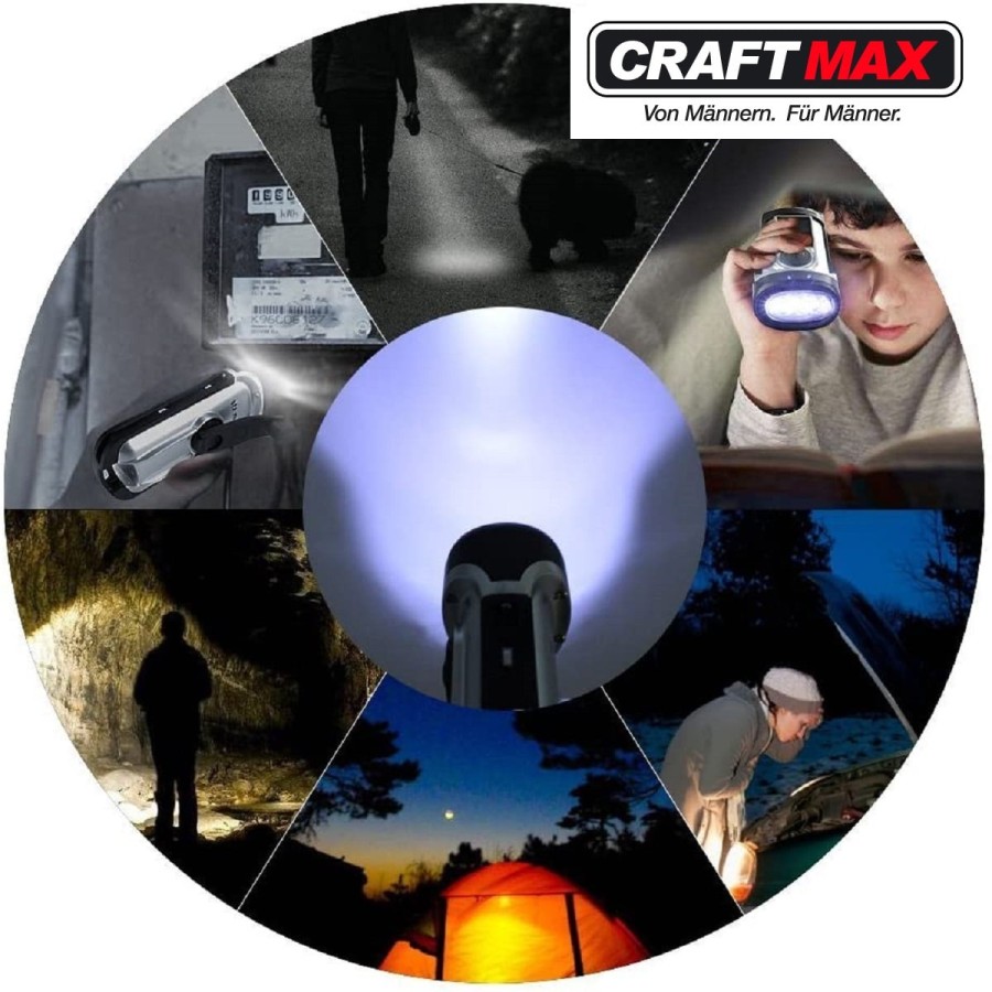 CRAFTMAX-Fire-LED-Notfall-Dynamo-Kurbeltaschenlampe-wasserdicht-7