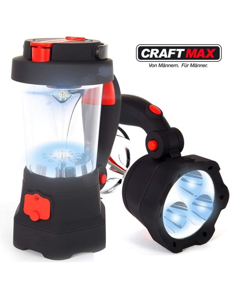 LED-Taschenlampe-10-LED-Laterne-Dynamo-Aufladbar-Kurbel-USB-300mAh-Akku-Rot-blinkendes-Notsignal-1