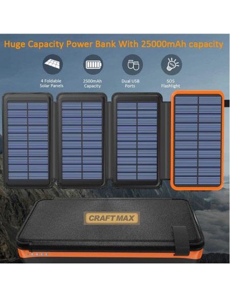 CRAFTMAX-Solar-Powerbank-25.000mAh-Ladegeraet-fuer-Smartphones-3