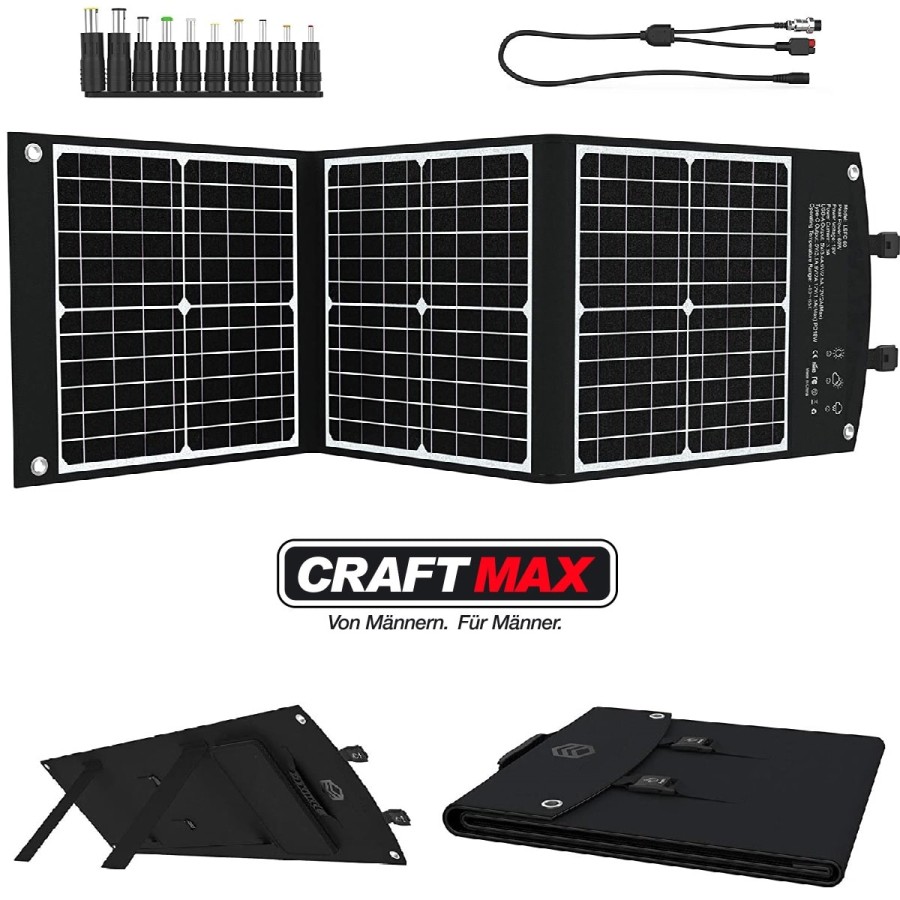 CRAFTMAX-mobiles-faltbares-Solar-Panel-60W-Ladegeraet-fuer-Laptop-Handy-6
