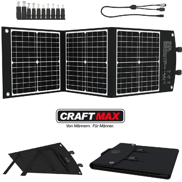 CRAFTMAX-mobiles-faltbares-Solar-Panel-60W-Ladegeraet-fuer-Laptop-Handy-6