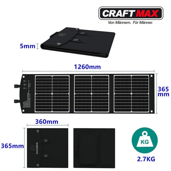 CRAFTMAX-mobiles-faltbares-Solar-Panel-60W-Ladegeraet-fuer-Laptop-Handy-9