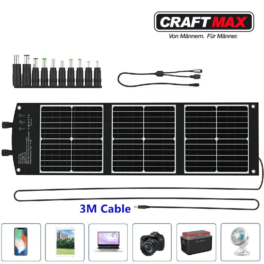 CRAFTMAX-mobiles-faltbares-Solar-Panel-60W-Ladegeraet-fuer-Laptop-Handy-4