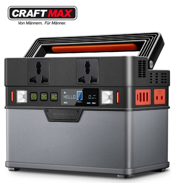 CRAFTMAX-mobile-Powerstation-Generator-288Wh-78000mAh-300W-Batterie-tragbarer-Stromspeicher-Ladegeraet-1