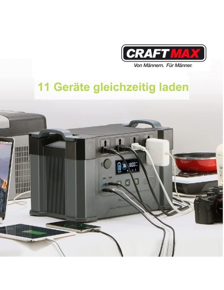 CRAFTMAX-mobile-Powerstation-1500Wh-2000W-AKKU-Solargenerator-230V-Steckdose-4000W-Spitzenwert-3