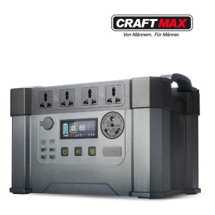 CRAFTMAX-Monster-X-Pro-mobile-Powerstation-1500Wh-mobiler-Stromspeicher-Solargenerator-4x-2400W-AC-Steckdosen-UPS-Funktion-30A-W