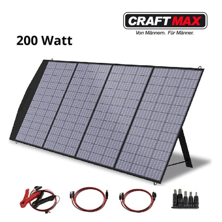 CRAFTMAX-mobiles-faltbares-Solar-Panel-200W-Ladegeraet-fuer-Solargeneratoren-Powerstation-Laptop-Handy-1