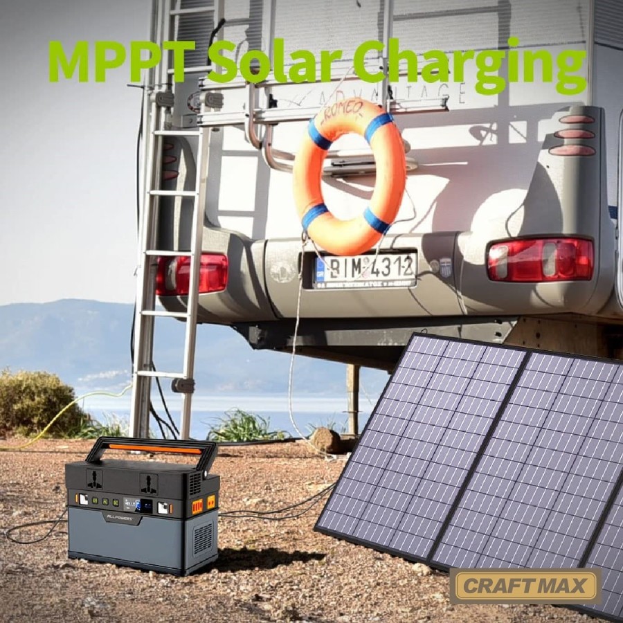 CRAFTMAX-mobiles-faltbares-Solar-Panel-140W-Ladegeraet-fuer-Solargeneratoren-Powerstation-Laptop-Handy-2